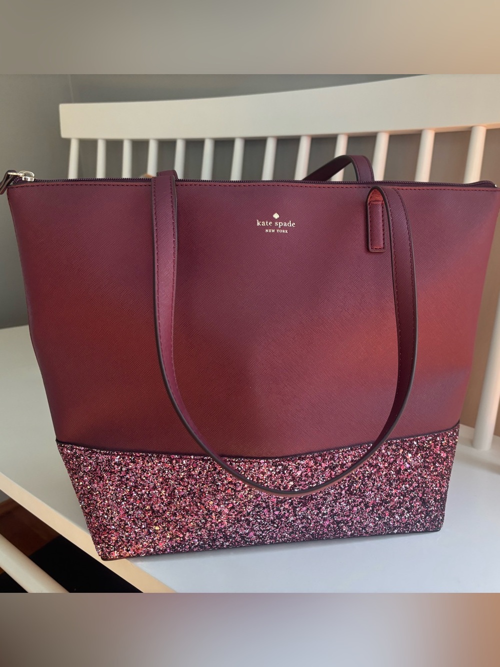 NWOT Kate Spade New York Greta Court Penny Tote in Cherrywood